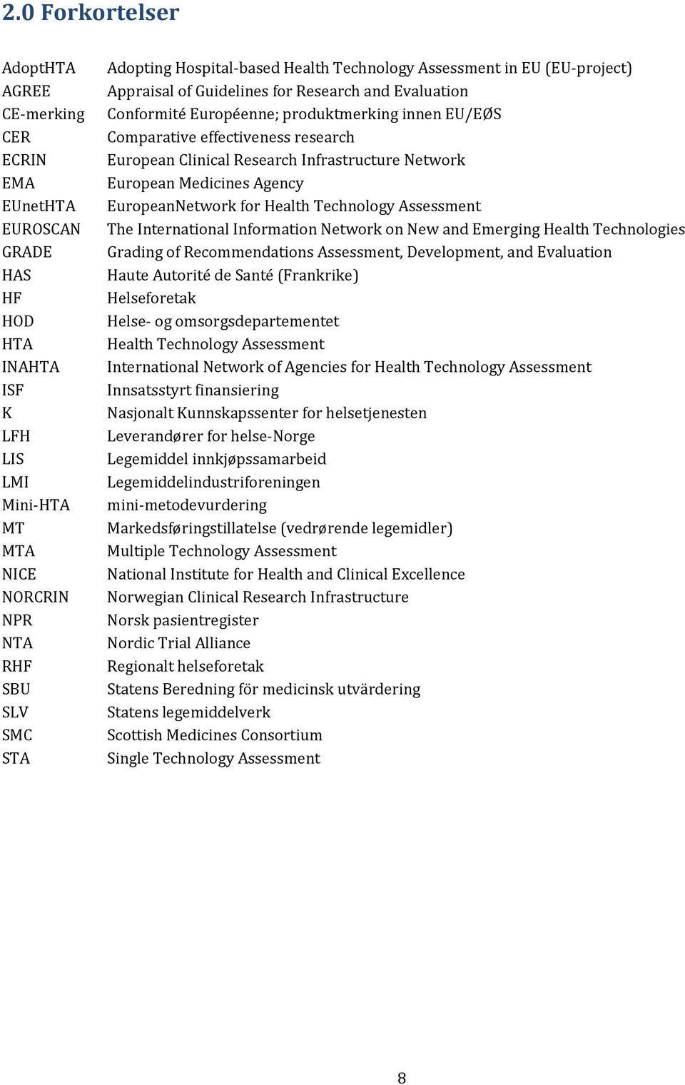 research European Clinical Research Infrastructure Network European Medicines Agency EuropeanNetwork for Health Technology Assessment The International Information Network on New and Emerging Health