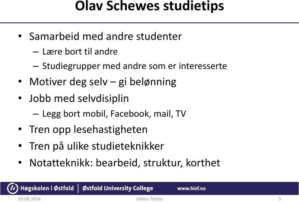 med selvdisiplin Legg bort mobil, Facebook, mail, TV Tren opp lesehastigheten