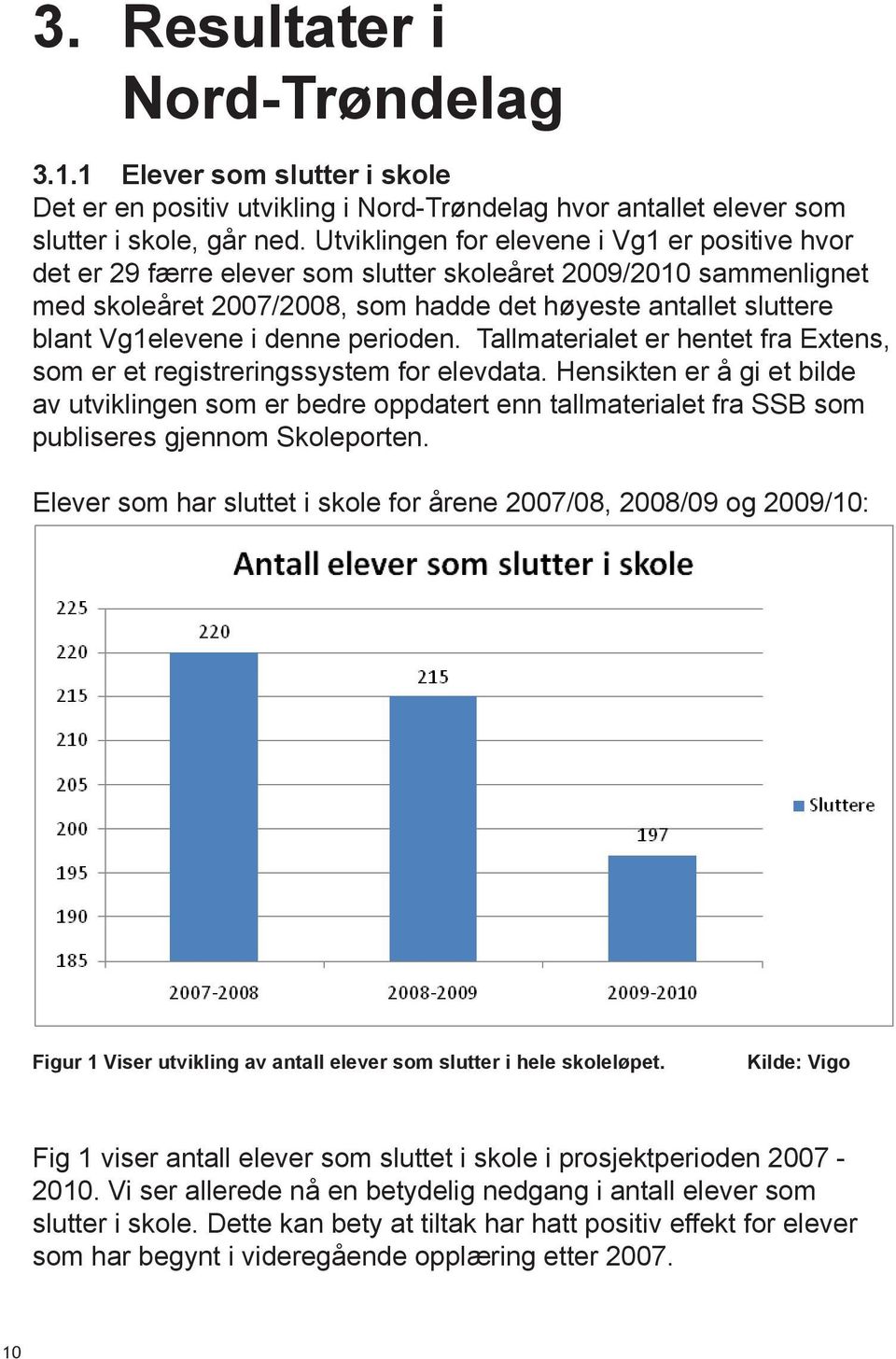 denne perioden. Tallmaterialet er hentet fra Extens, som er et registreringssystem for elevdata.