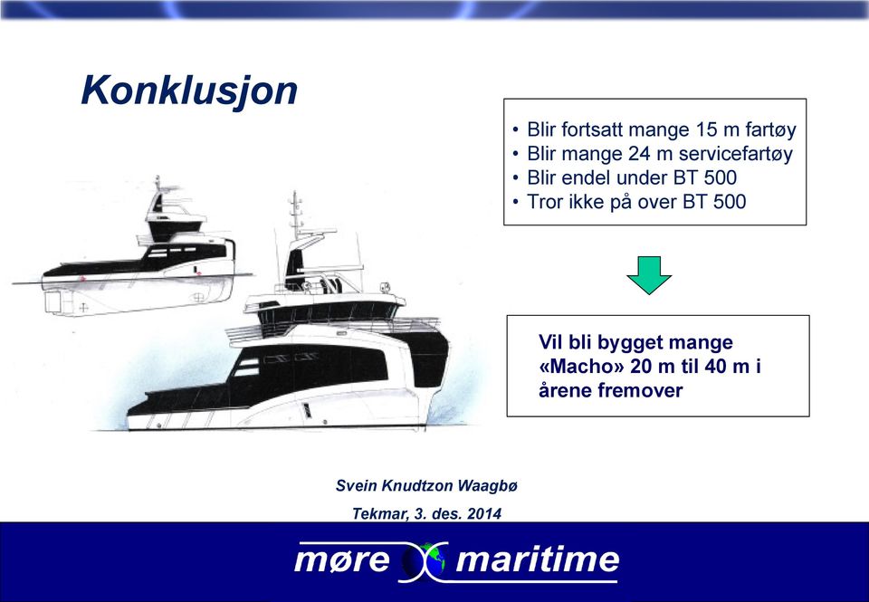 over BT 500 Vil bli bygget mange «Macho» 20 m til 40 m