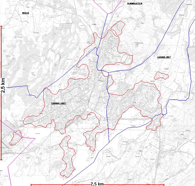 Leknes: Kommunedelplan Leknes omfatter stort sett grunnkretsen Leknes øst, Himmelstein og Leknes vest.