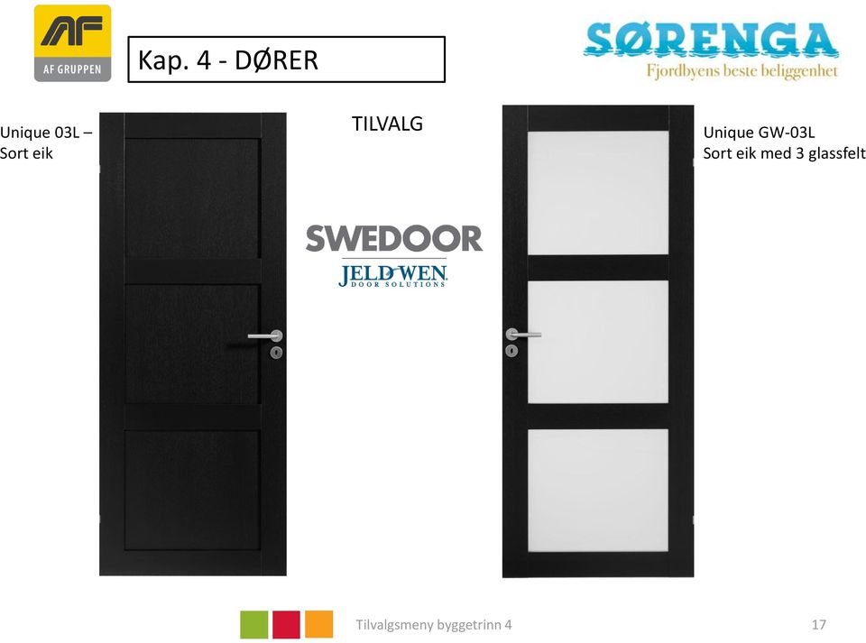 GW-03L Sort eik med 3