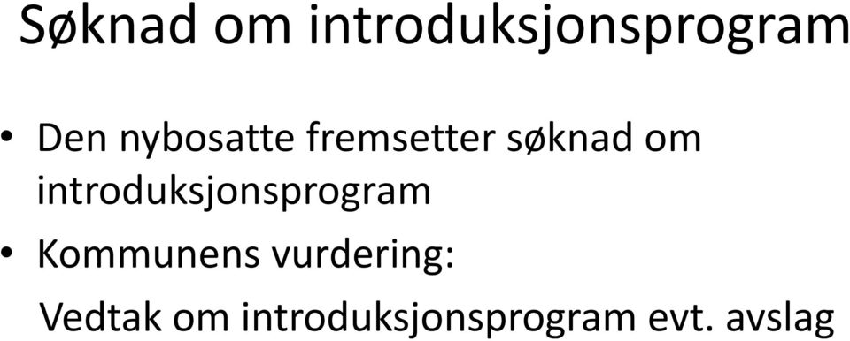 introduksjonsprogram Kommunens