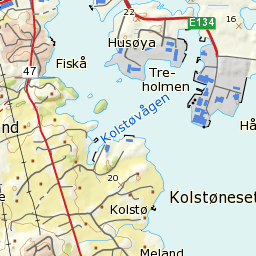 Posisjon: 59 20,16.12'N 5 18,24.85'E UN/LOCODE: NOKAS Karmsund trafikkhavn KCT1, Husøy, er regionens container-og stykkgodshavn. Det er store arealer tilgjerngelig.