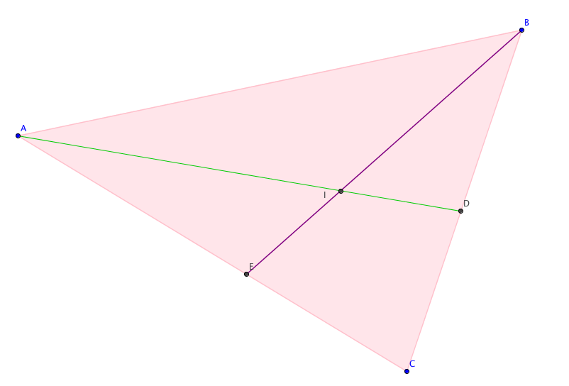 (a) Normalene (b) Kongruens Figur 9: To vilkårlige trekanter Vi vet nå at trekantene ABP og ACP er kongruente i og med at trekantene har to like vinkler, og AP er en felles og samsvarende side