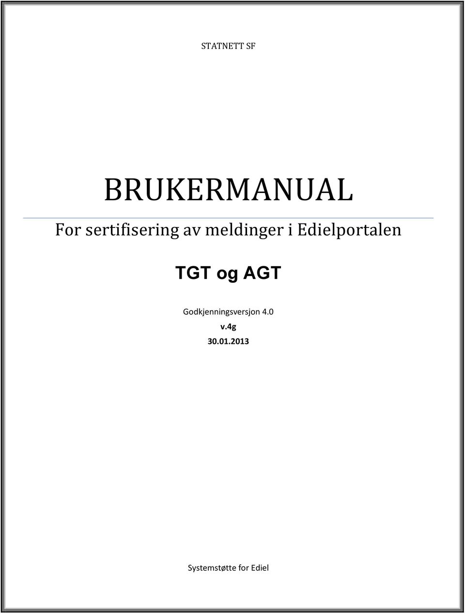 Edielportalen TGT og AGT