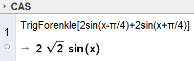 Skriv h(x) = RegSin[Liste1] i inntastingsfeltet og trykk Enter.