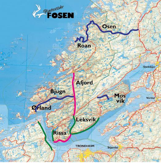 Tabell 8-4: Oversikt over tiltak og prosjektpakker innenfor Fosenvegene Ei tim te by n Delprosjekt Tiltak Lengde, km Fylke Kostnad 2009 (mill kr) Rv 717 Sund-Bradden Omlegging 6,5 Sør-Trøndelag 133