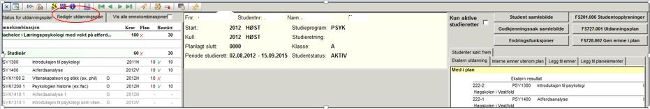 Eksterne sp (godkj) kommer først frem i Student samlebilde når man har haket av Inngår i «Omfang» og endret status på godkjenningssaken til BEHANDLET. 5.