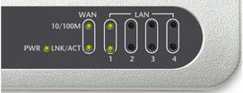 5 Kople den leverte UTP-nettverkskabelen til en av LAN-portene på ruteren.