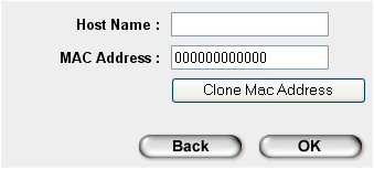 . IP Address Info Cable Modem A. Internettleverandøren bruker ikke et vertsnavn eller MAC-adresse.. Klikk på OK. B. Nettleverandøren krever et vertsnavn eller MACadresse (f.eks. @home).