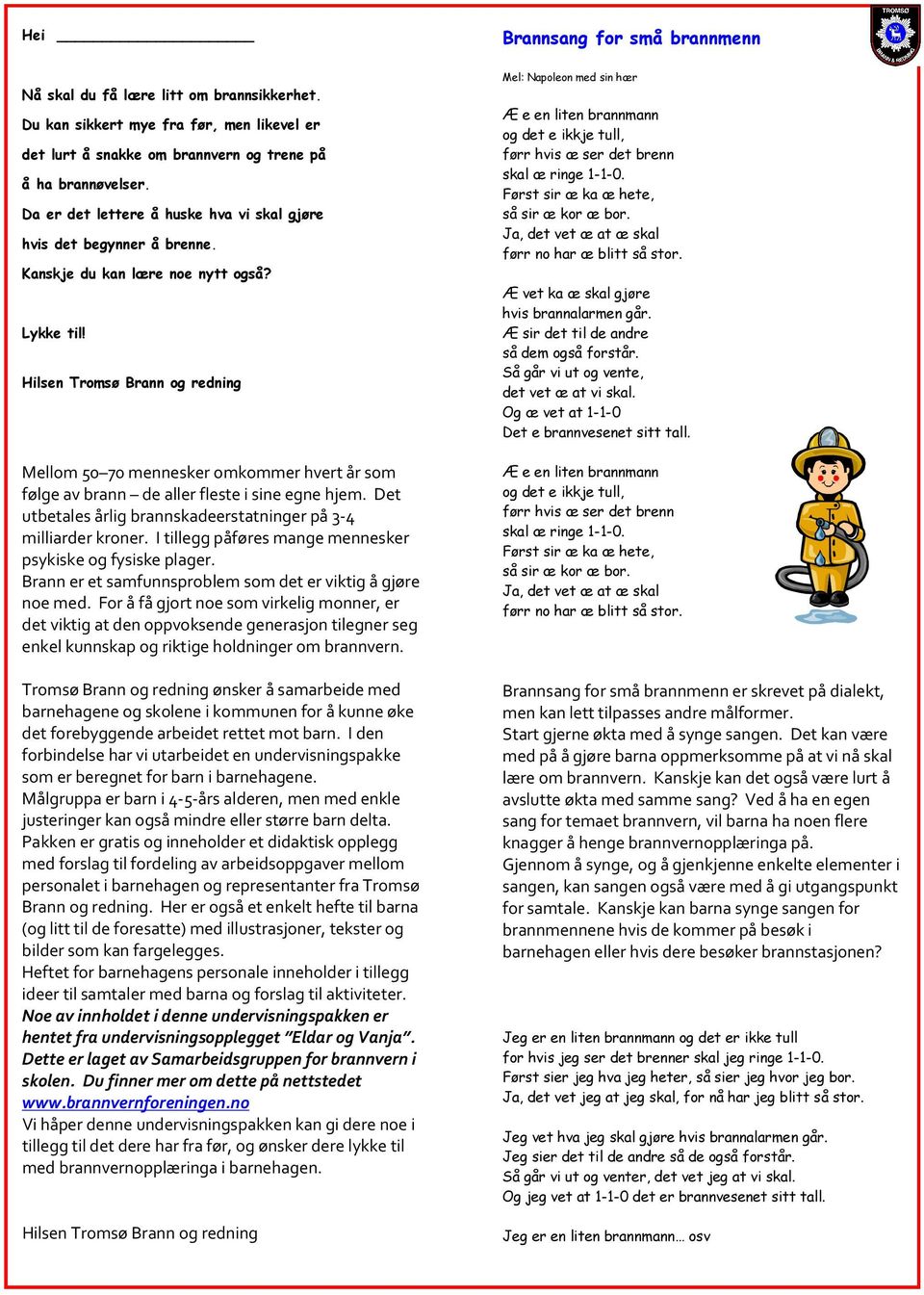 Brannsang for små brannmenn - PDF Free Download
