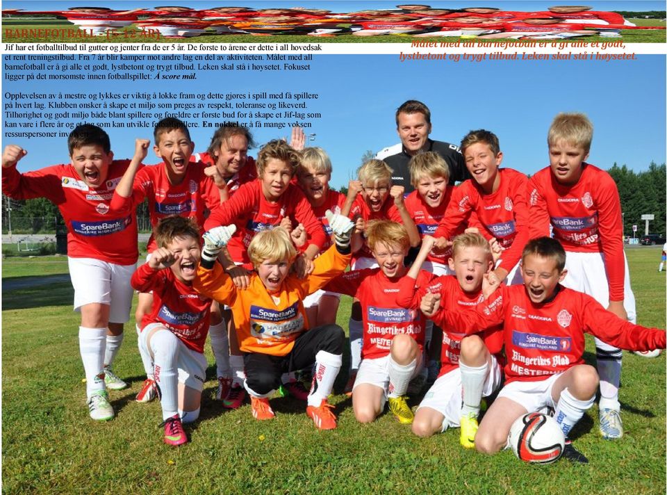 Sportslig plan Jevnaker fotball. Kai Fredriksen & Bård Brørby - PDF Free  Download