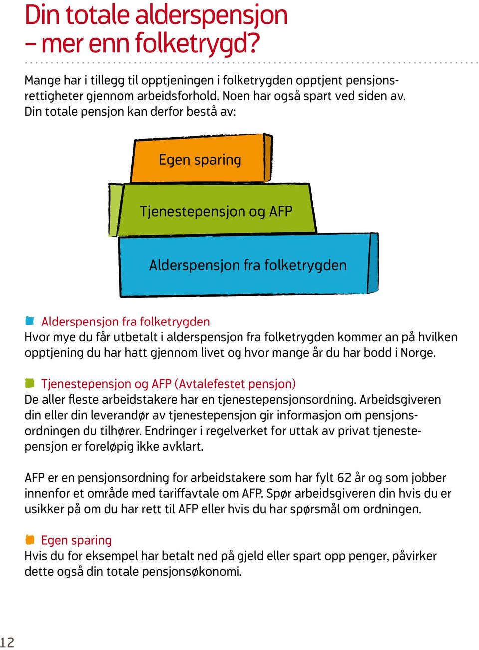 kommer an på hvilken opptjening du har hatt gjennom livet og hvor mange år du har bodd i Norge.