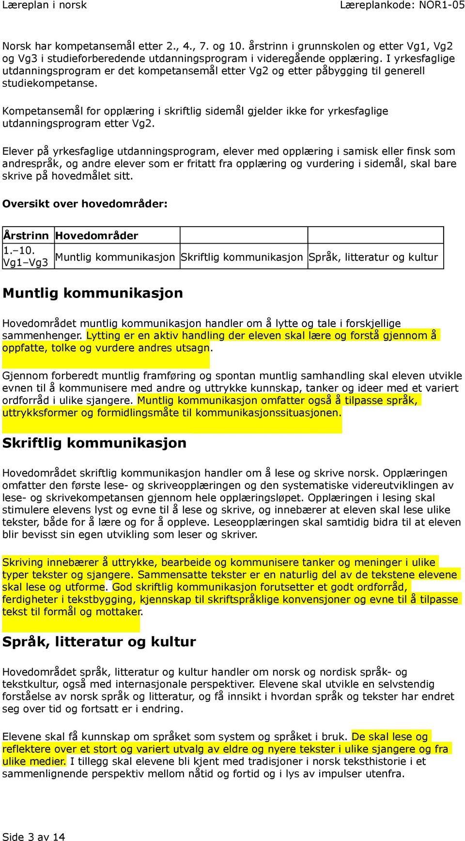 Elever på yrkesfaglige, elever med opplæring i samisk eller finsk som andrespråk, og andre elever som er fritatt fra opplæring og vurdering i sidemål, skal bare skrive på hovedmålet sitt.