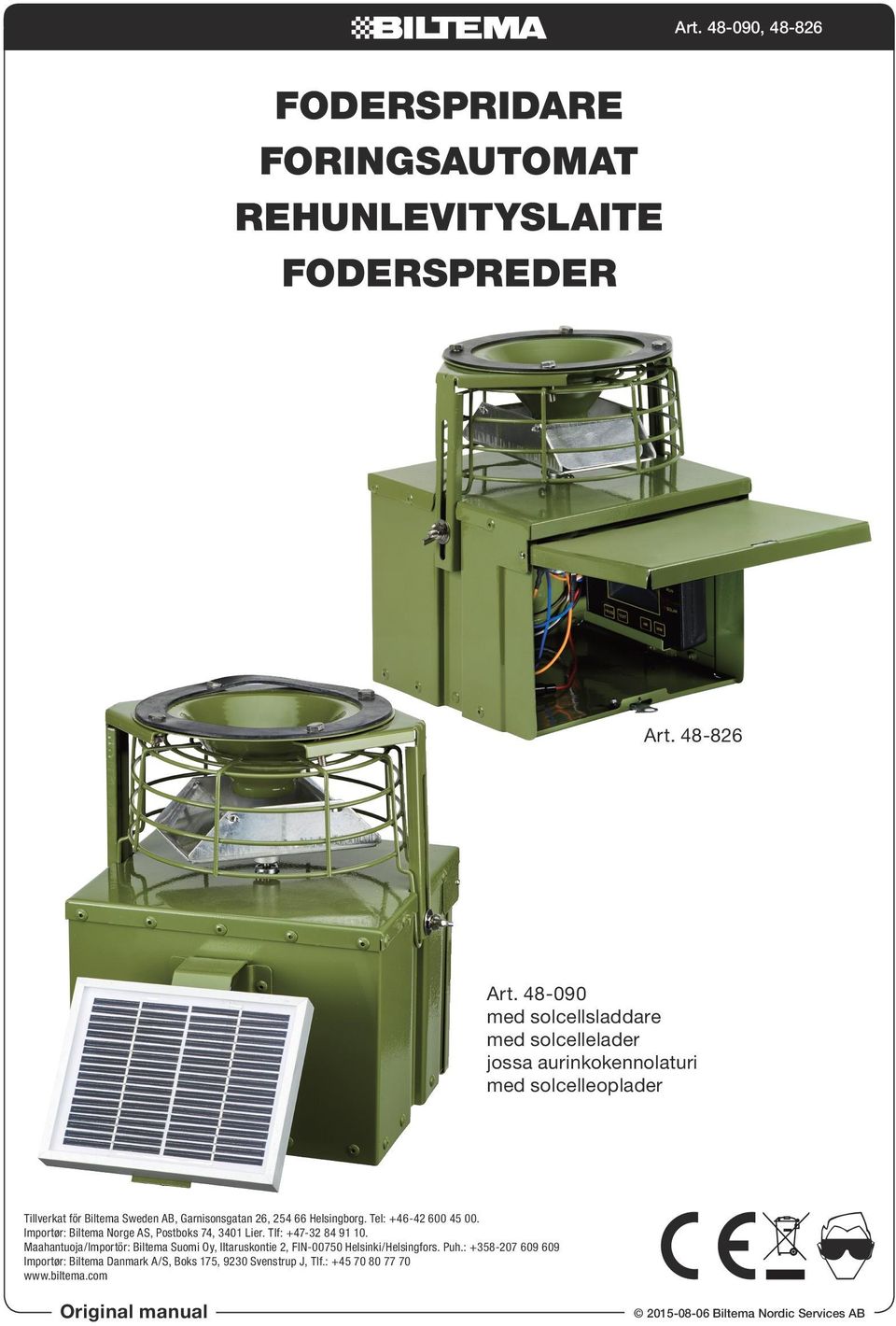 Foderspridare Foringsautomat Rehunlevityslaite Foderspreder - PDF Gratis  nedlasting