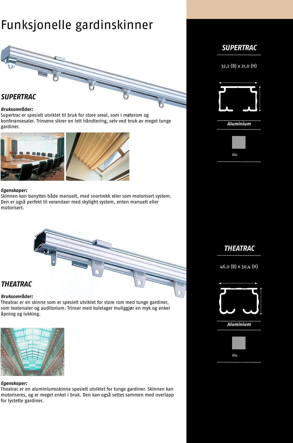 Den er også perfekt til verandaer med skylight system, enten manuelt eller motorisert.