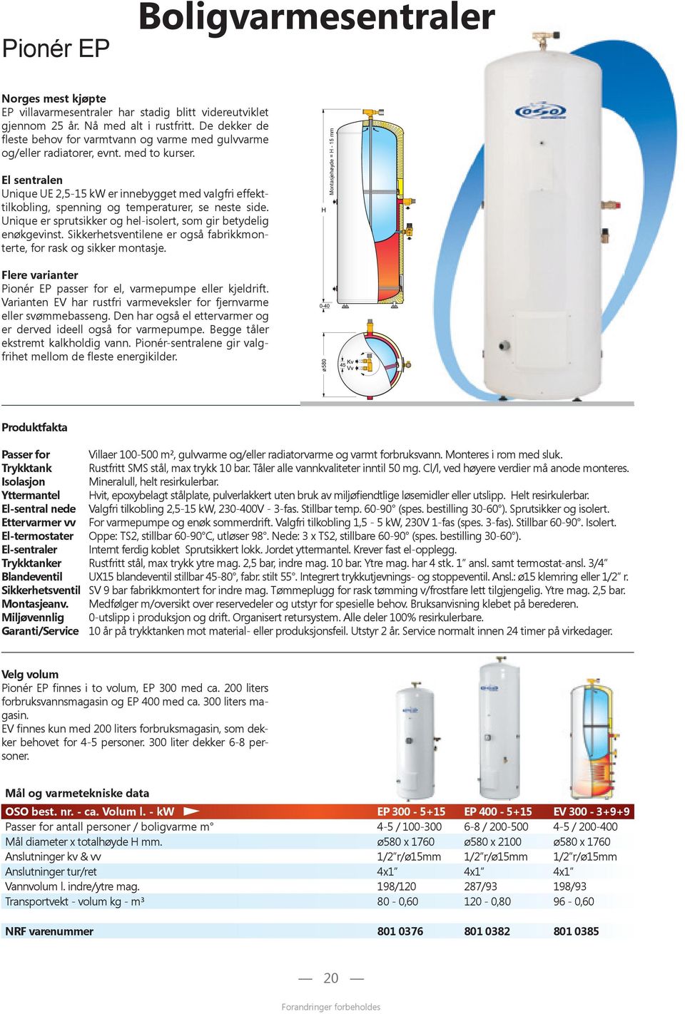 El sentralen Unique UE 2,5-15 kw er innebygget med valgfri effekttilkobling, spenning og temperaturer, se neste side. Unique er sprutsikker og hel-isolert, som gir betydelig enøkgevinst.