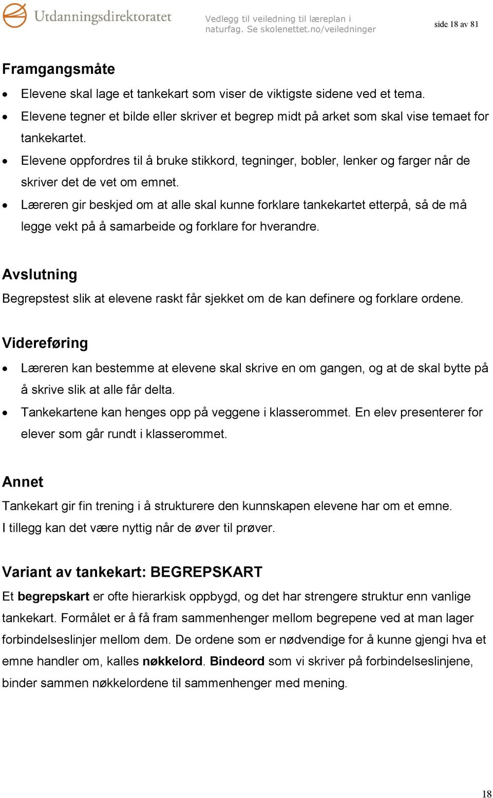 Elevene oppfordres til å bruke stikkord, tegninger, bobler, lenker og farger når de skriver det de vet om emnet.