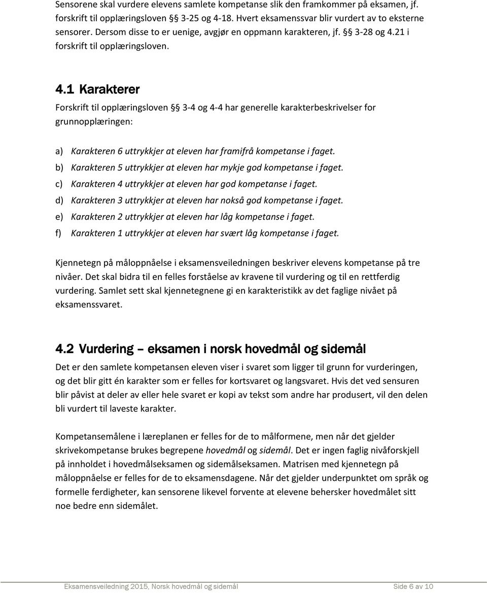 21 i forskrift til opplæringsloven. 4.