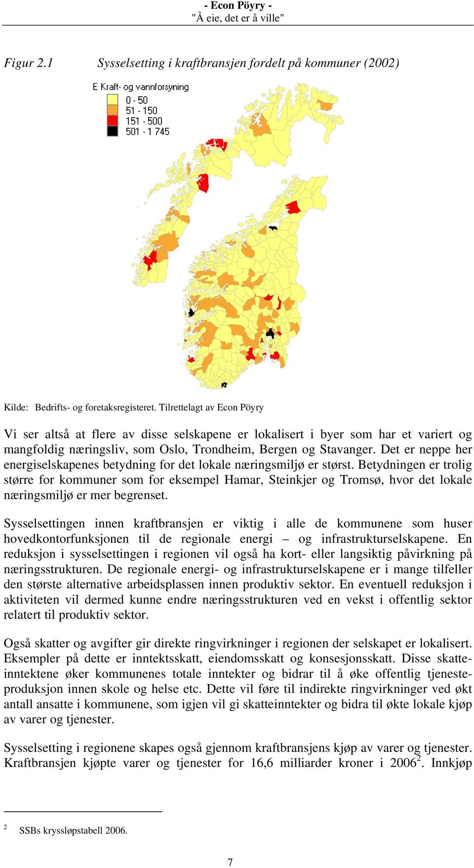 Det er neppe her energiselskapenes betydning for det lokale næringsmiljø er størst.