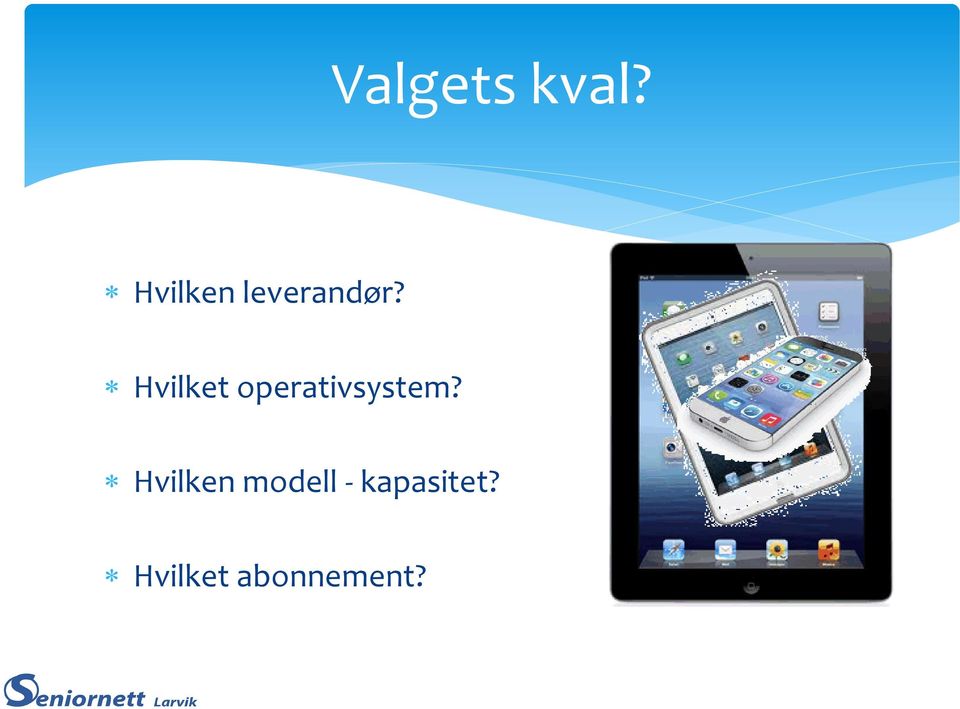 Hvilket operativsystem?