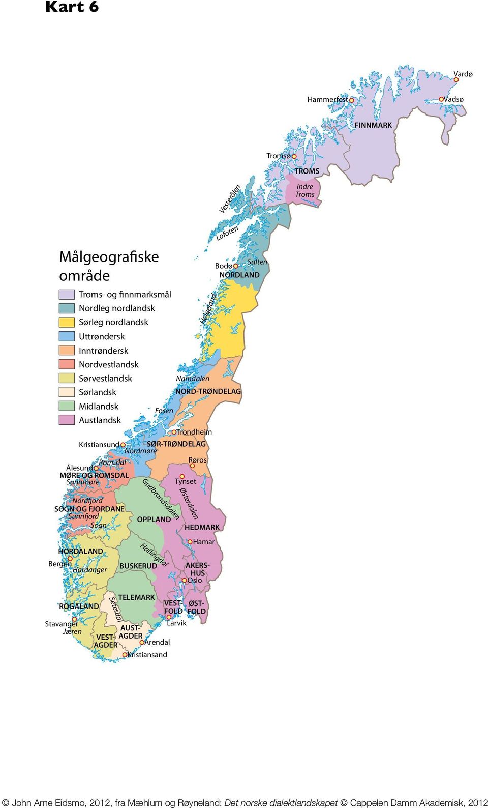 nordlandsk Uttrøndersk Inntrøndersk