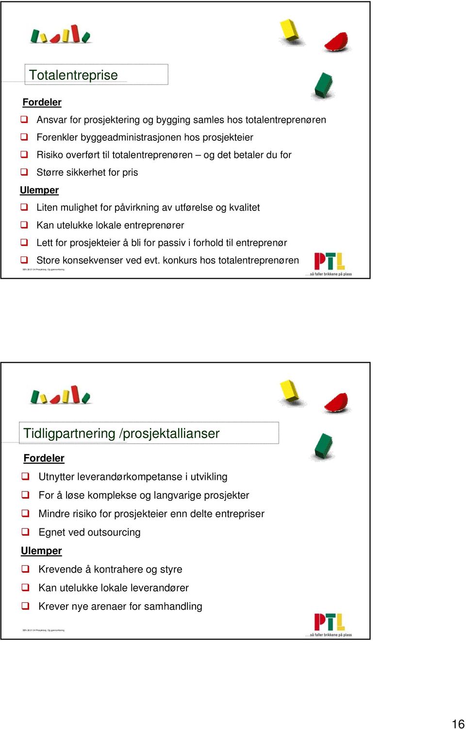 entreprenør Store konsekvenser ved evt.