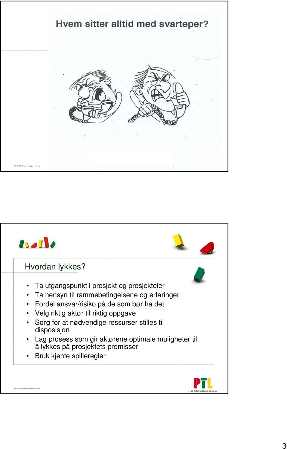 Fordel ansvar/risiko på de som bør ha det Velg riktig aktør til riktig oppgave Sørg for