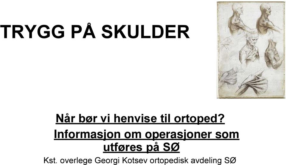 Informasjon om operasjoner som