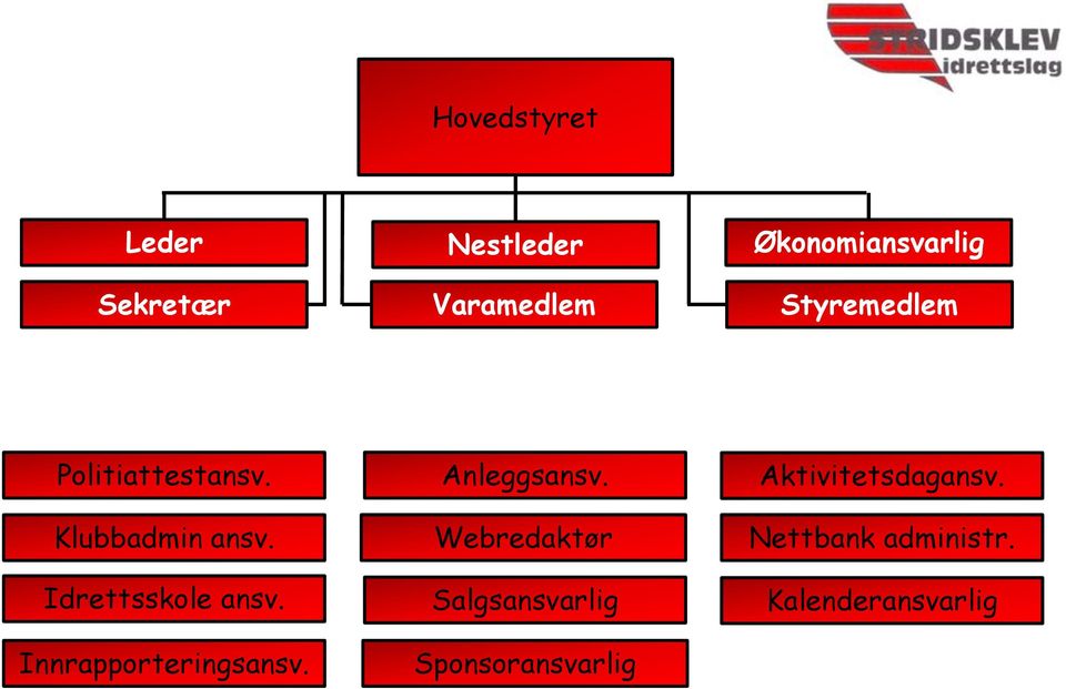 Innrapporteringsansv. Anleggsansv.