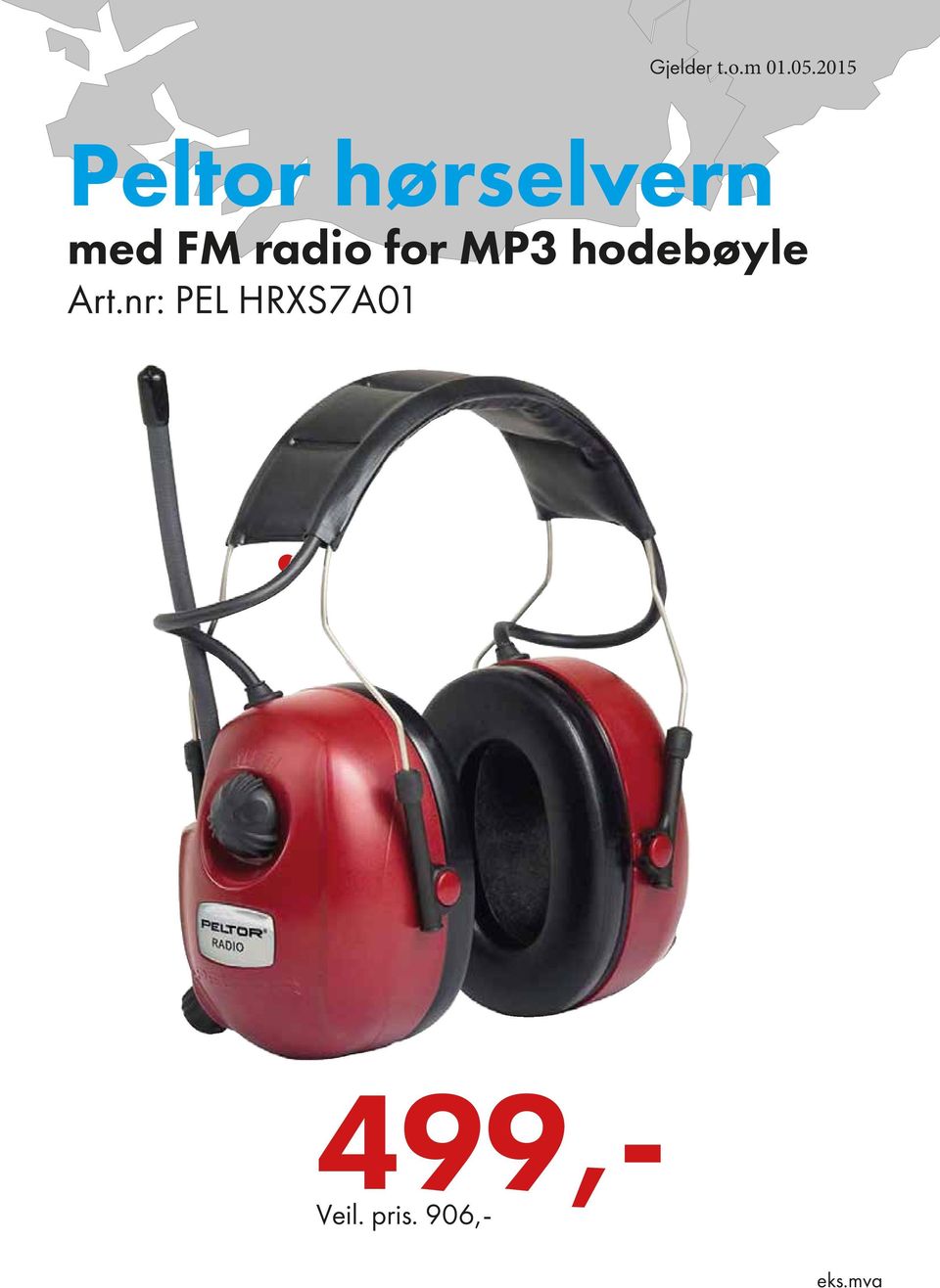 radio for MP3 hodebøyle Art.