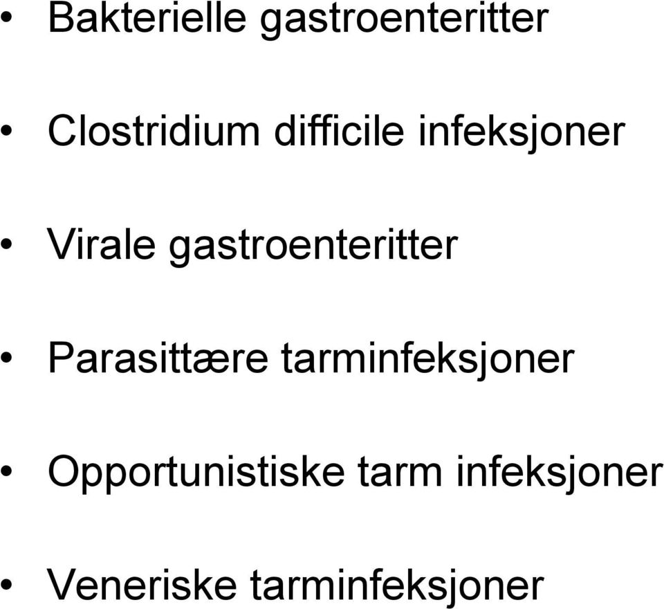 gastroenteritter Parasittære