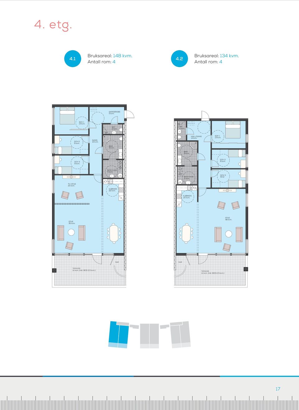 WC 2 kvm. HALL/ 14 kvm. 12 kvm. 9m2-20 kvm. 22 kvm.