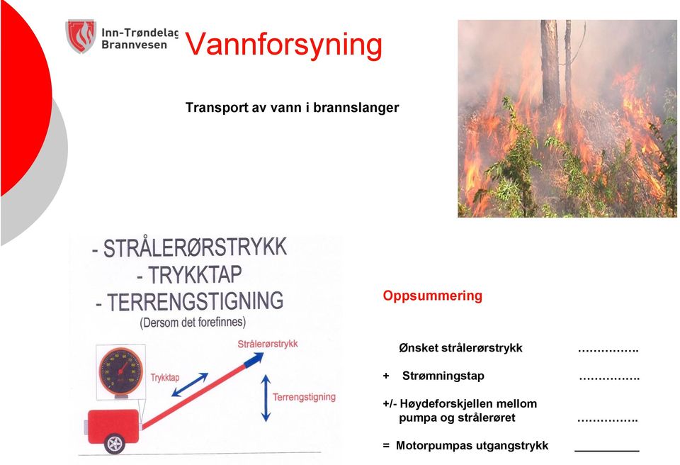 + Strømningstap.