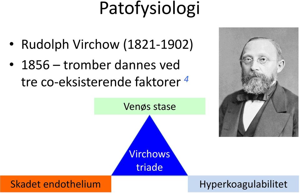 co-eksisterende faktorer 4 Venøs stase