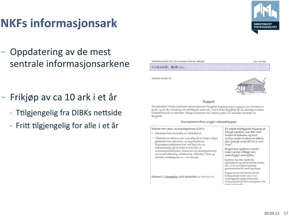 av ca 10 ark i et år TGlgjengelig fra