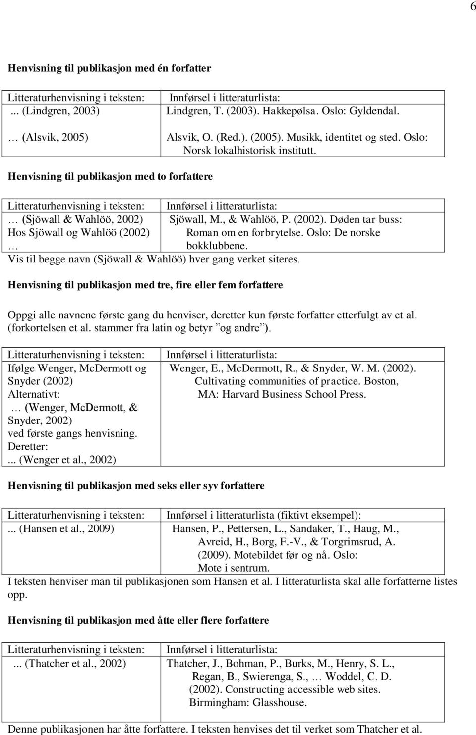 Døden tar buss: Hos Sjöwall og Wahlöö (2002) Roman om en forbrytelse. Oslo: De norske bokklubbene. Vis til begge navn (Sjöwall & Wahlöö) hver gang verket siteres.