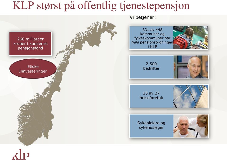 fylkeskommuner har hele pensjonsordningen i KLP Etiske