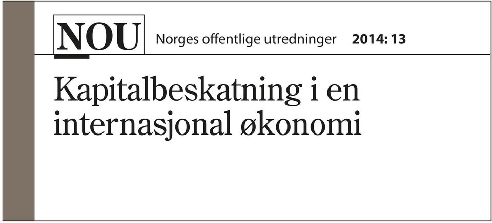 Kapitalbeskatning i