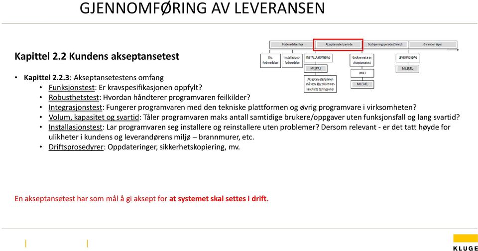 Volum, kapasitet og svartid: Tåler programvaren maks antall samtidige brukere/oppgaver uten funksjonsfall og lang svartid?