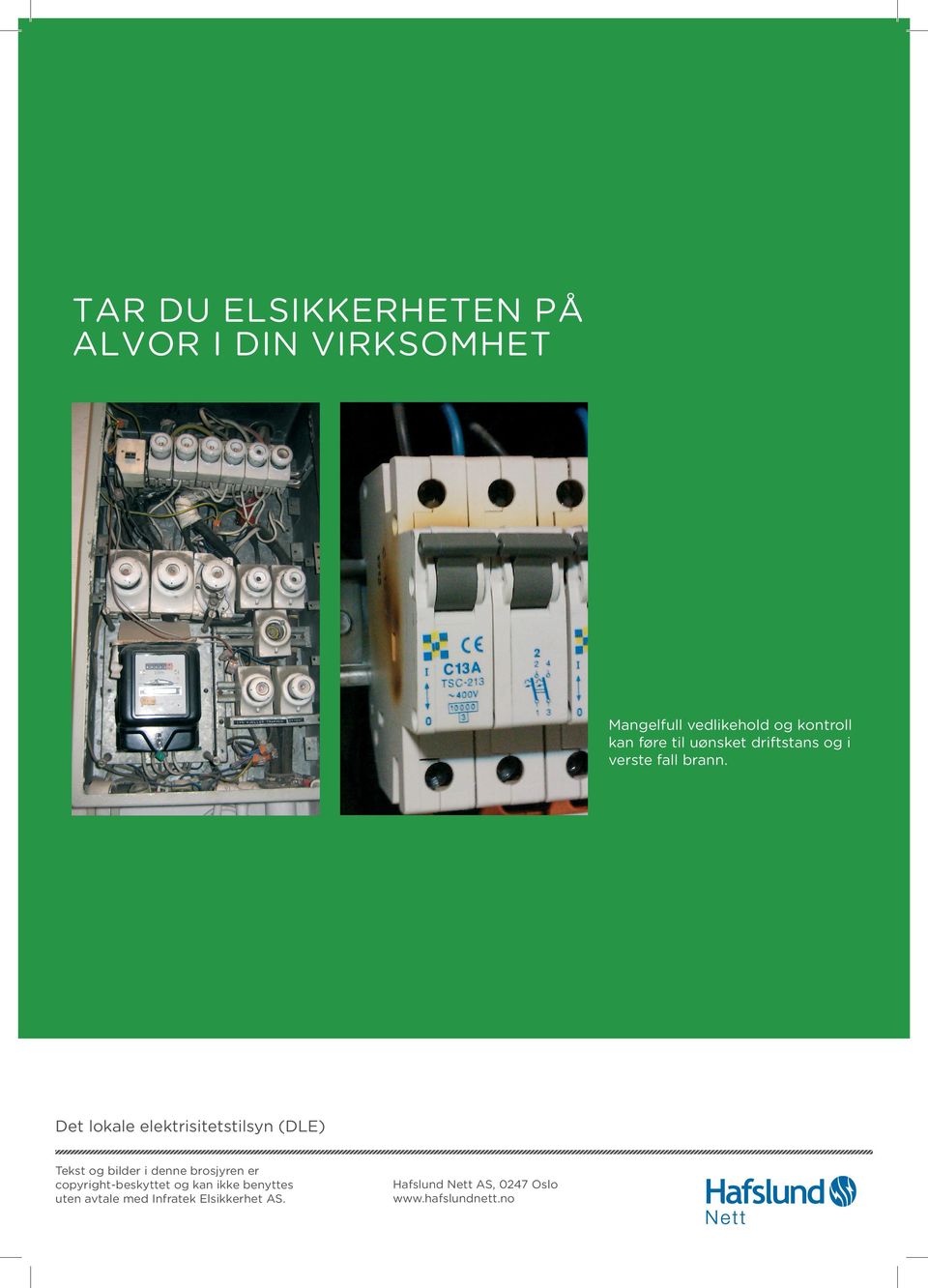 Det lokale elektrisitetstilsyn (DLE) Tekst og bilder i denne brosjyren er