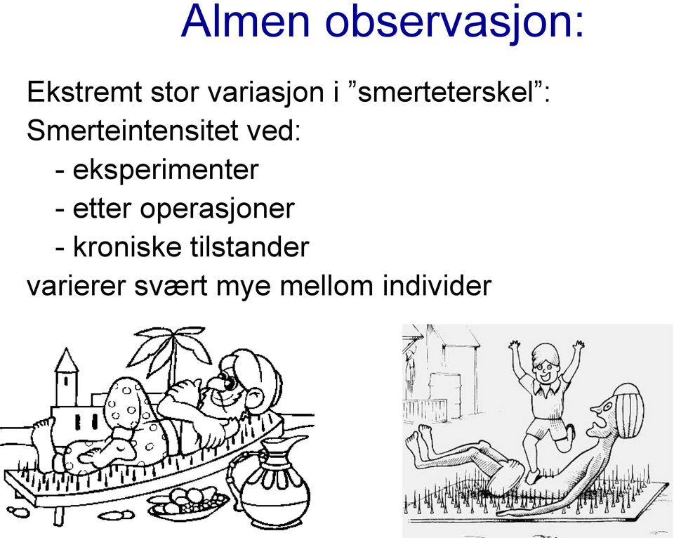 eksperimenter - etter operasjoner -