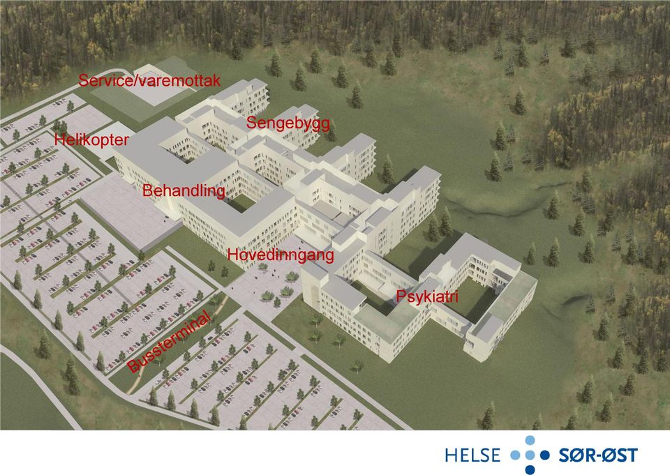 Tekniske somatikk 43 43 Hovedinngang Teknisk psykiatri 12 12 Operasjoner 18 Psykiatri