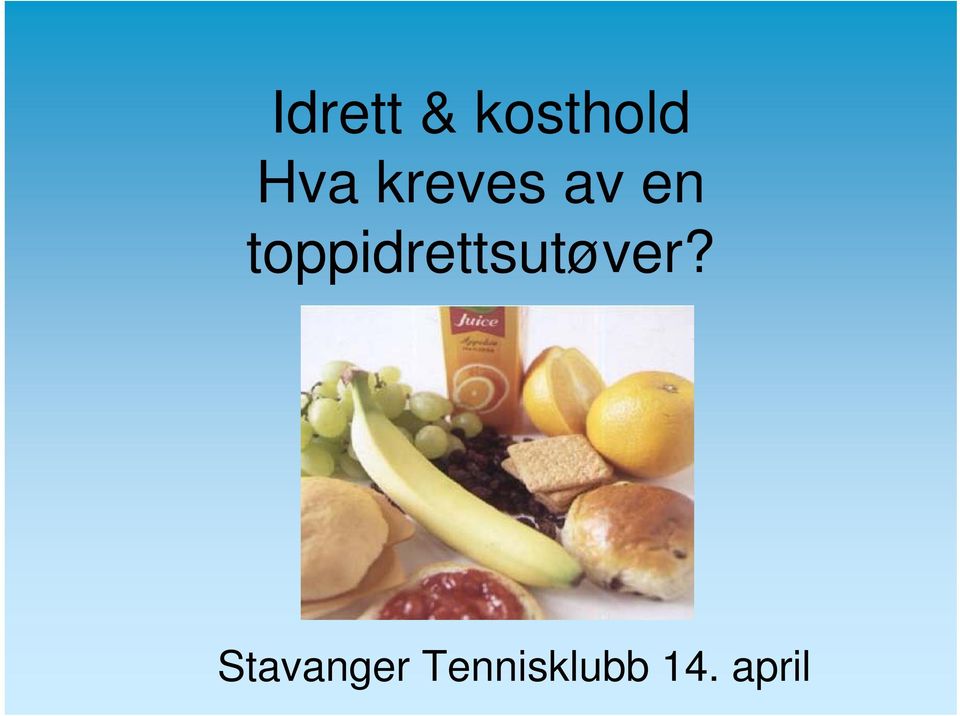 toppidrettsutøver?