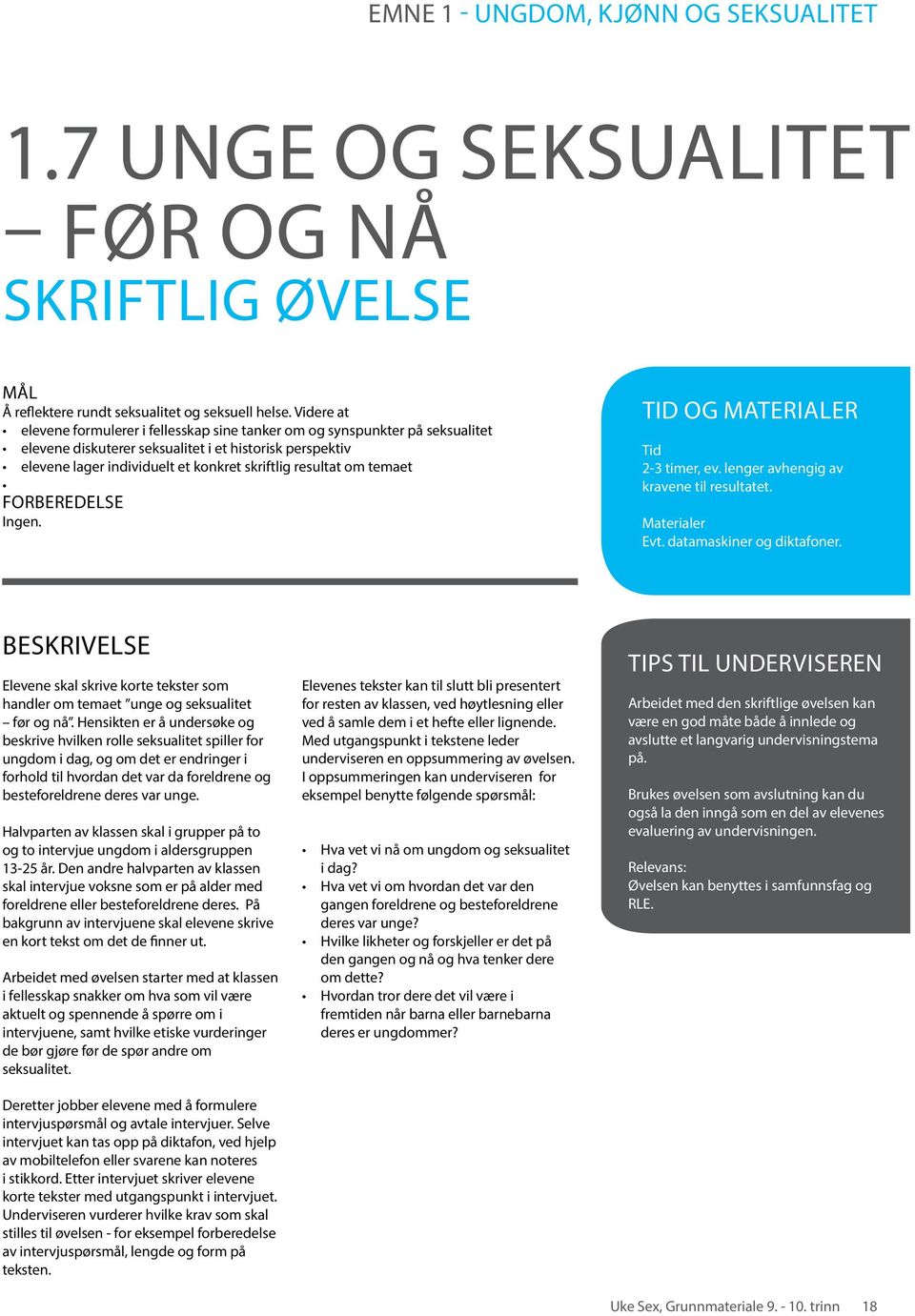 om temaet Forberedelse Ingen. tid og materialer Tid 2-3 timer, ev. lenger avhengig av kravene til resultatet. Materialer Evt. datamaskiner og diktafoner.