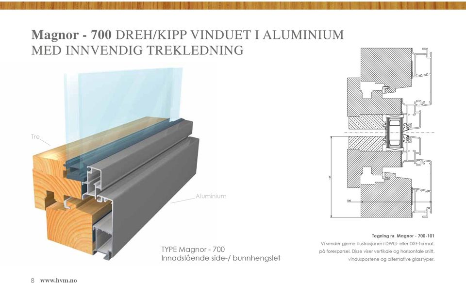 Magnor - 700-101 Vi sender gjerne illustrasjoner i DWG- eller DXF-format, på