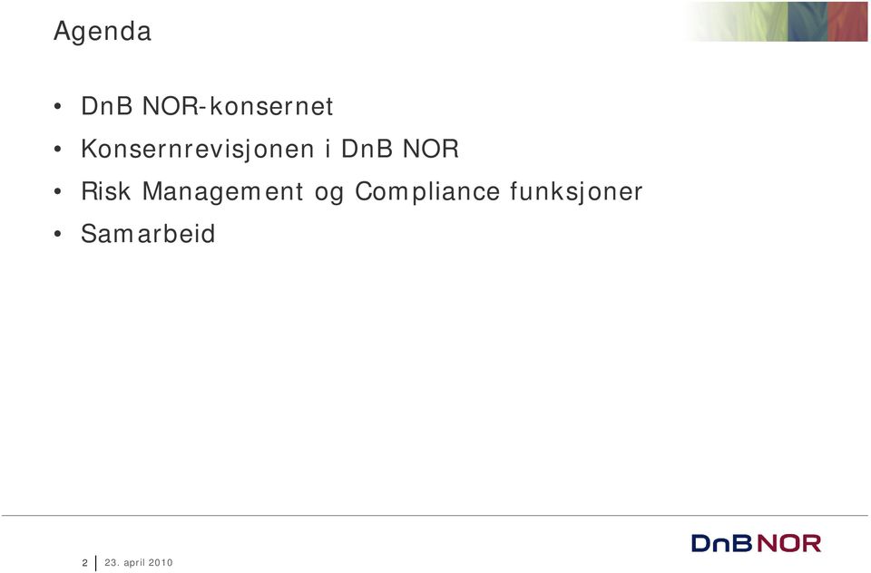 Risk Management og Compliance