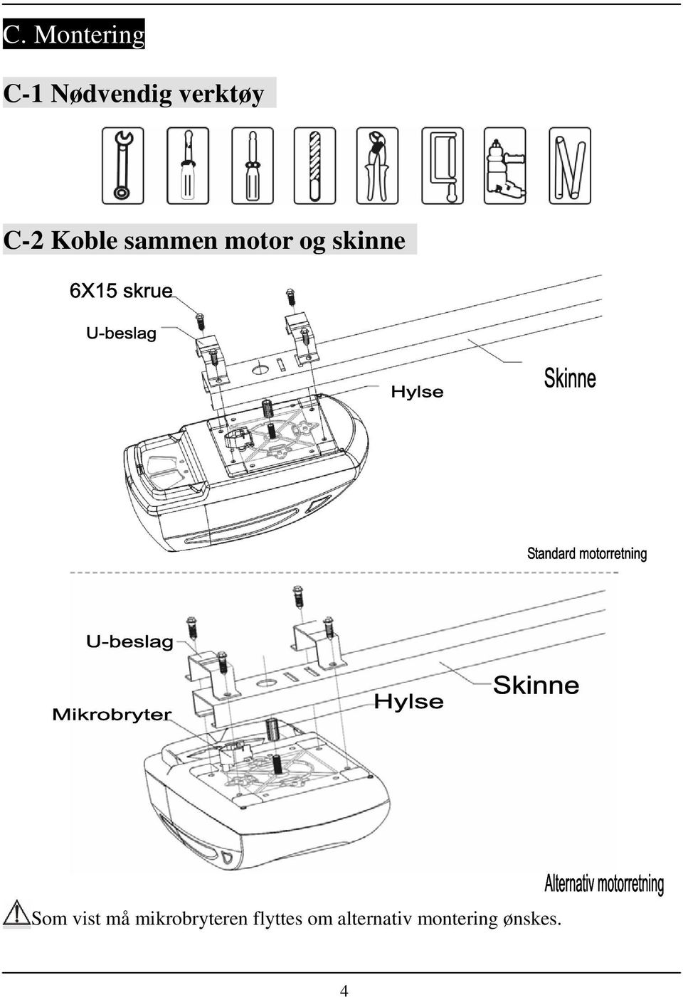 skinne Som vist må mikrobryteren