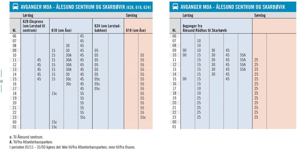 45 05c 55 17 45 05c 55 18 15c 55 55 19 55 55 20 55 55 21 55 55 22 55 55 23 55c 55c 00 15c 01 15c c. Til Ålesund sentrum. A.